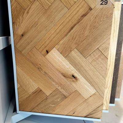 Kensington Engineered Real Wood Herringbone Oak Natural Brushed Lacquered